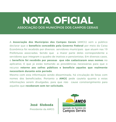 Nota Oficial